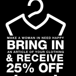 Make a woman in need happy. Bring an article of your clothing and receive 25% off*. Plus, for every "LIKE" on Facebook, Jacob will give an article of clothing to goodwill.**
So, dig through your closet for those gently or seldom worn pieces and hurry in, offer ends December 24, 2010.