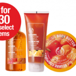 March 25-27, 2011, head to The Body Shop for the 3 for $30 offer. Stock up on your favourite beauty products. 